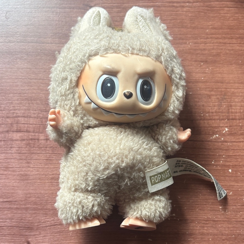 Labubu Beige Creature Plush Toy